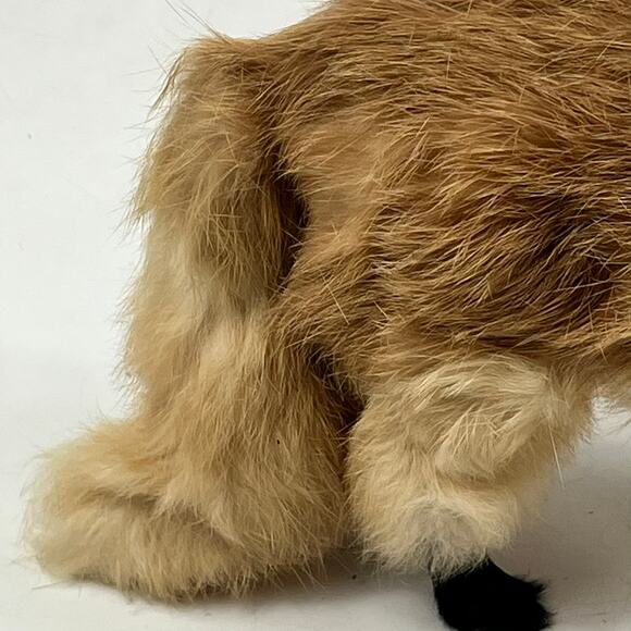 Realistic Fox Fur Covered Animal Figurine Woodland Decor Standing Fox Figure - Picture 12 of 14